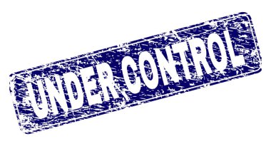 Denetim çerçeveli yuvarlatılmış dikdörtgen damga altında çizik