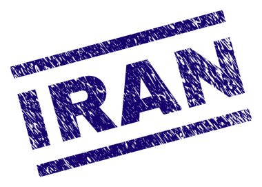 Grunge Iran damga mühür dokulu