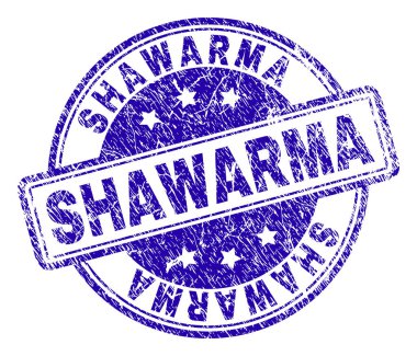 Grunge Shawarma damga mühür dokulu