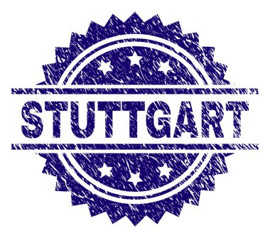 Dokulu Stuttgart damga mühür çizik