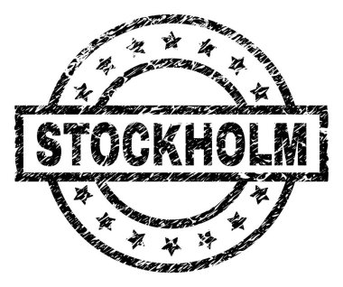 Grunge Stockholm damga mühür dokulu
