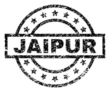 Grunge Jaipur damga mühür dokulu