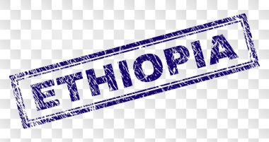 Çizik Etiyopya dikdörtgen damgası