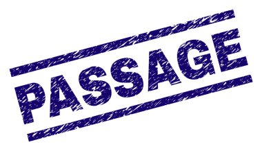 Dokulu geçit damga mühür çizik