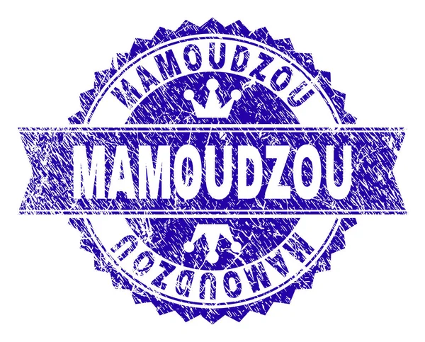 Grunge Mamoudzou damga mühür kurdele ile dokulu