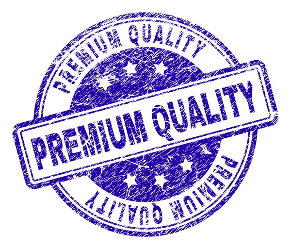 Streszczenie teksturowanej pieczęć Pieczęć jakości Premium — Wektor stockowy