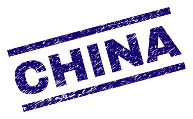 Dokulu Çin damga mühür çizik