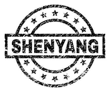 Grunge Shenyang damga mühür dokulu