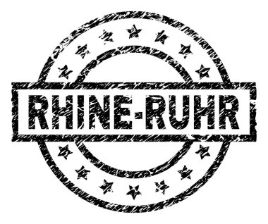 Çizik dokulu Ren-Ruhr damga mühür