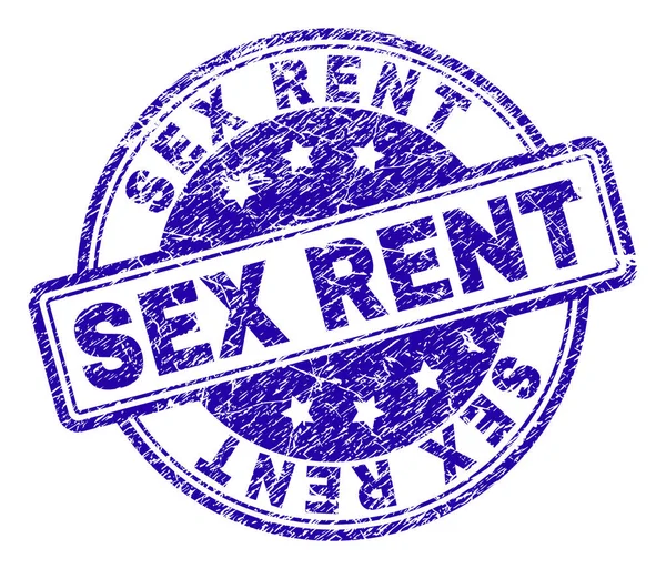 Grunge texturizado SEX RENT selo —  Vetores de Stock