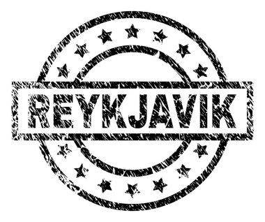 Dokulu Reykjavik damga mühür çizik