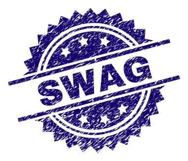 Çizik dokulu Swag damga mühür