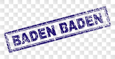 Çizik Baden Baden dikdörtgen damgası