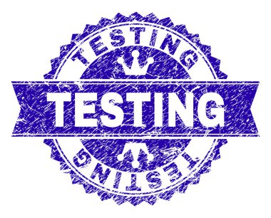 Dokulu test damga mühür kurdele ile çizik