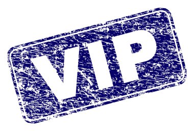 Yuvarlatılmış dikdörtgen damga grunge VIP çerçeveli