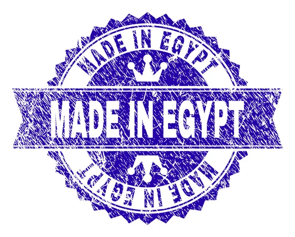 Streszczenie teksturowanej wykonane w Egipcie pieczęć pieczęć z wstążki — Wektor stockowy
