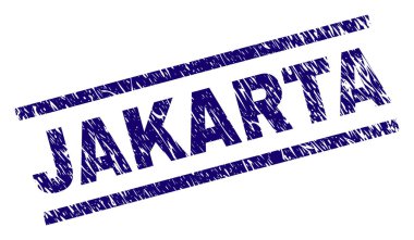 Dokulu Jakarta damga mühür çizik