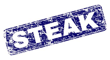 Yuvarlatılmış dikdörtgen damga grunge biftek çerçeveli