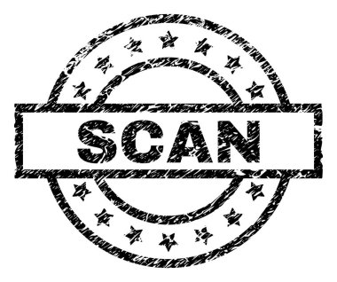 Dokulu tarama damga mühür çizik