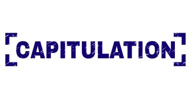 Grunge kapitülasyon damga mühür köşeleri içinde dokulu