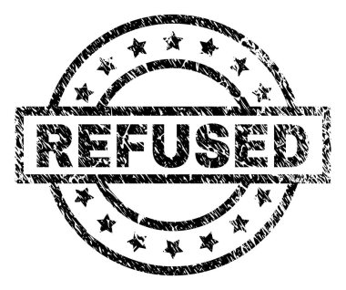 Dokulu reddetti damga mühür çizik