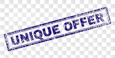 Grunge benzersiz teklif dikdörtgen damgası