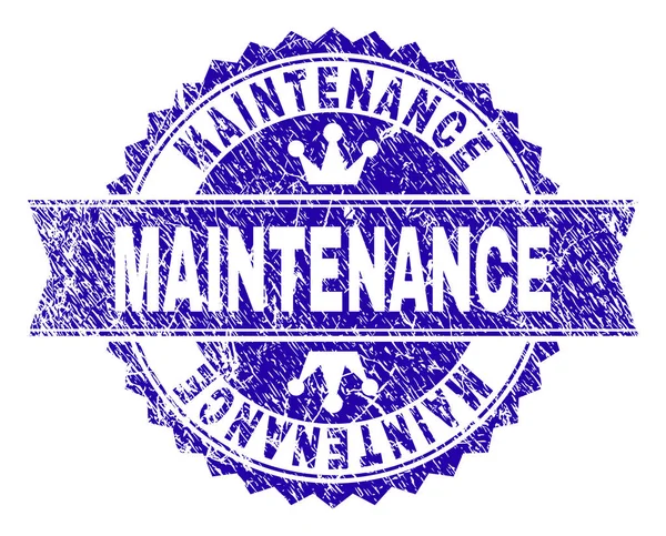 Grunge bakım damga mühür kurdele ile dokulu