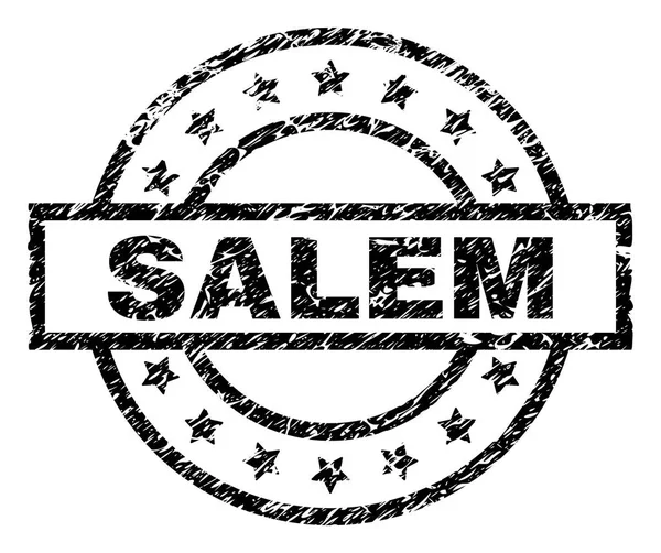 Sello de sello SALEM texturizado rayado — Archivo Imágenes Vectoriales