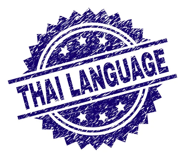 Selo de carimbo texturizado Grunge THAI LANGUAGE —  Vetores de Stock