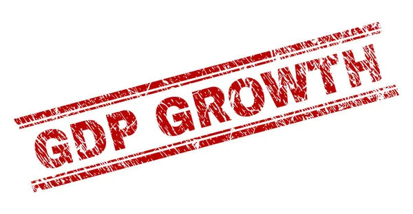 Grunge texturat PIB GROWTH timbru sigiliu — Vector de stoc