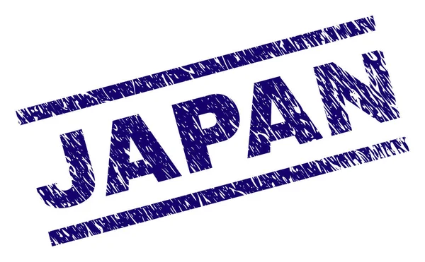 Sello de sello JAPÓN con textura rayada — Vector de stock