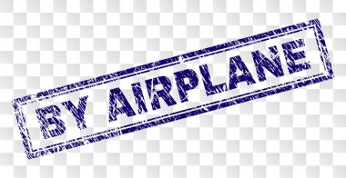 Grunge uçak dikdörtgen damgası tarafından