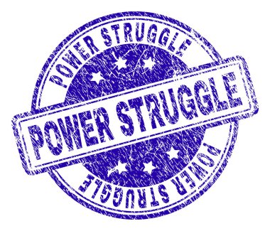 Dokulu güç mücadele damga mühür çizik