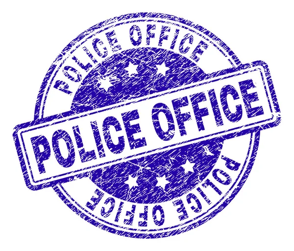 Selo texturizado riscado do selo do POLICE — Vetor de Stock