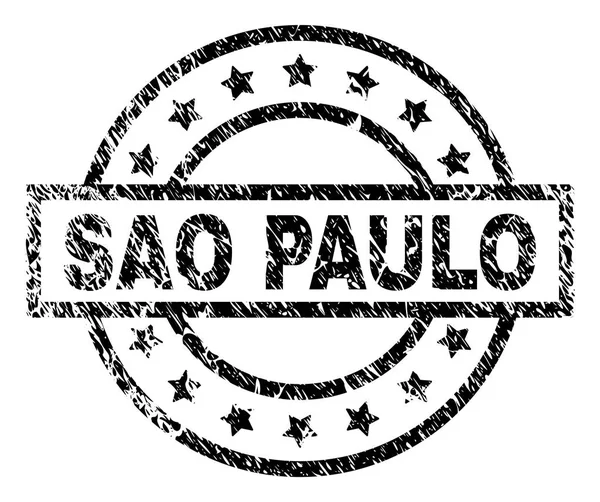 Grunge Sao Paulo damga mühür dokulu