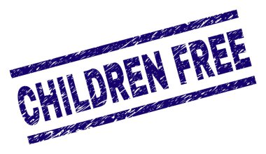 Grunge çocuklar ücretsiz damga mühür dokulu