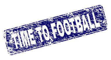 Grunge zaman futbol için yuvarlatılmış dikdörtgen damga çerçeveli