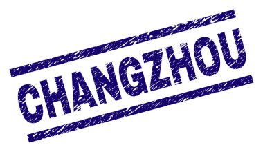 Grunge Changzhou damga mühür dokulu