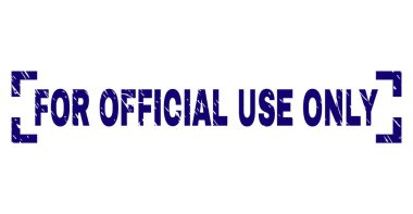 Yalnızca resmi kullanım içindir etiketi için sıkıntı doku ile baskı mühür. Metin etiketi köşeleri yerleştirilir. Mavi vektör kauçuk yazdırmak için resmi yalnızca kullanım içindir retro doku ile.