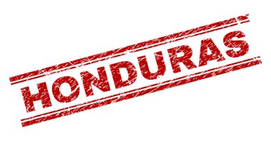 Dokulu Honduras damga mühür çizik