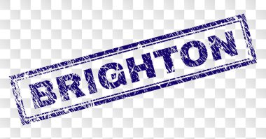 Grunge Brighton dikdörtgen damgası