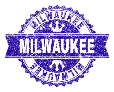 Dokulu Milwaukee damga mühür kurdele ile çizik