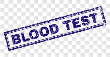 Grunge kan testi dikdörtgen damgası