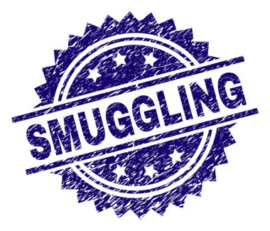 Dokulu kaçakçılık damga mühür çizik