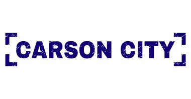 Dokulu Carson City damga mühür köşeler arasında çizik