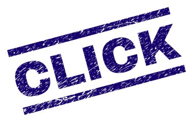 Dokulu tıklayın damga mühür çizik
