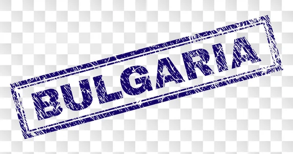 Grunge BULGARIA Francobollo rettangolo — Vettoriale Stock