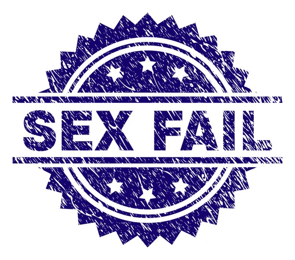 Grunge Texturé SEX FAIL Stamp Seal — Image vectorielle