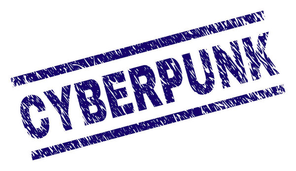 Большая текстурированная печать киберпунка
