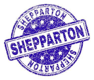 Dokulu Shepparton damga mühür çizik